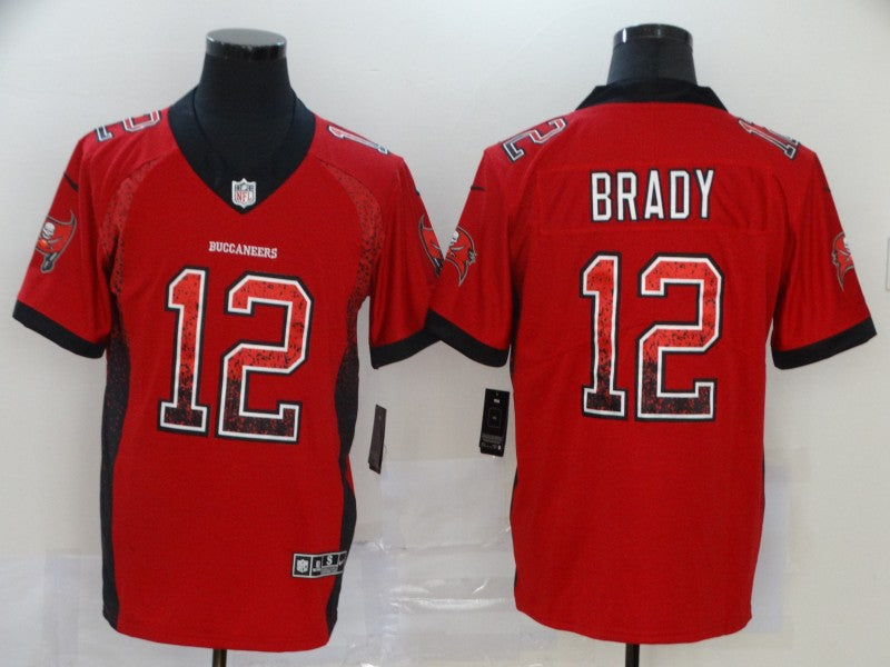 Men's Tampa Bay Buccaneers Tom Brady #12 Red Authentic Game Jerseys