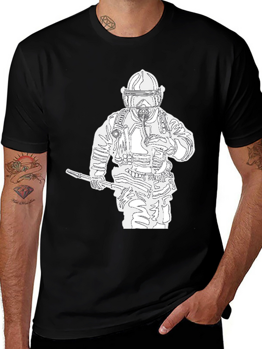 Firefighter Graphic Tee - Black