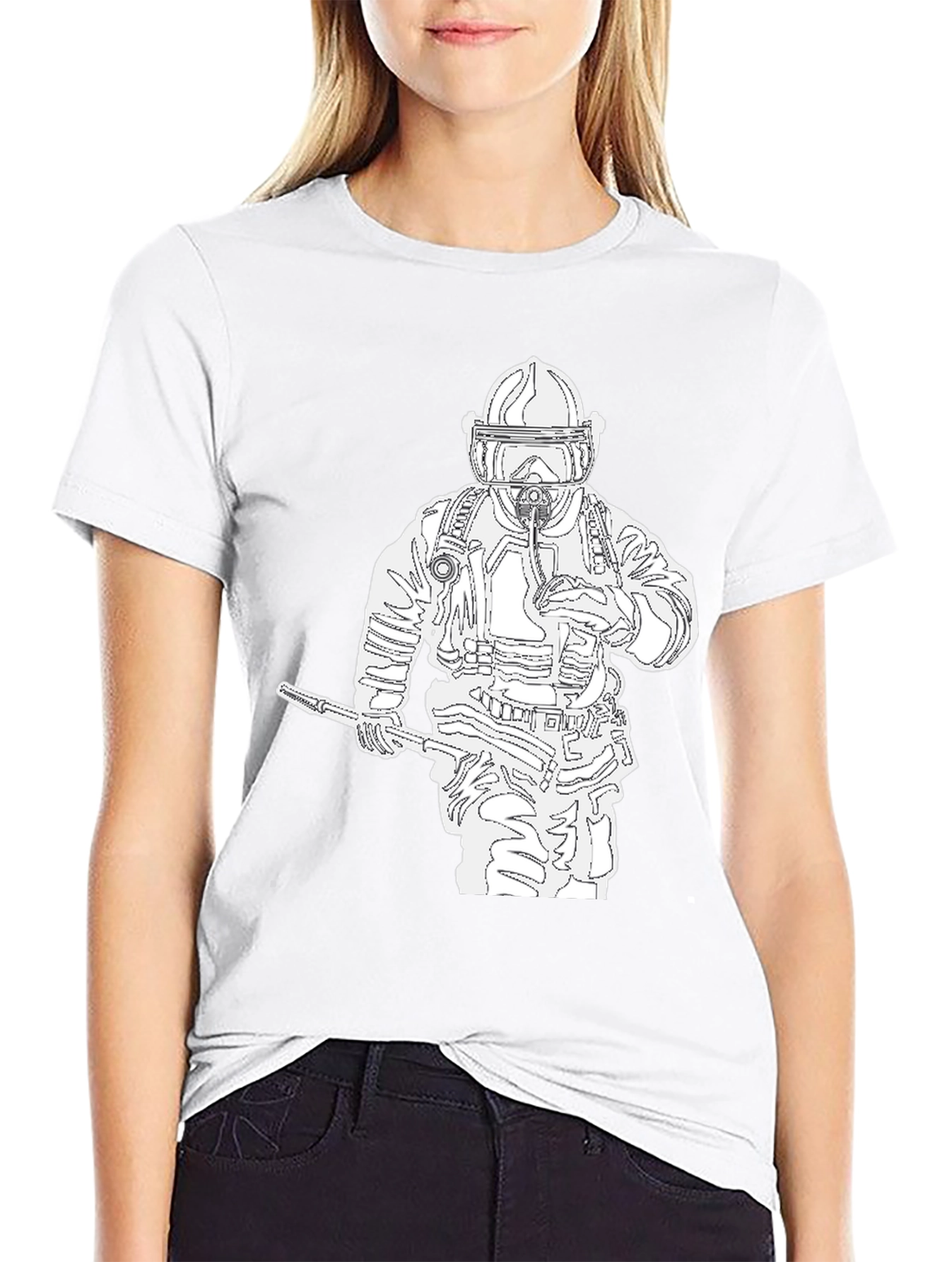 Firefighter Graphic Tee - Black