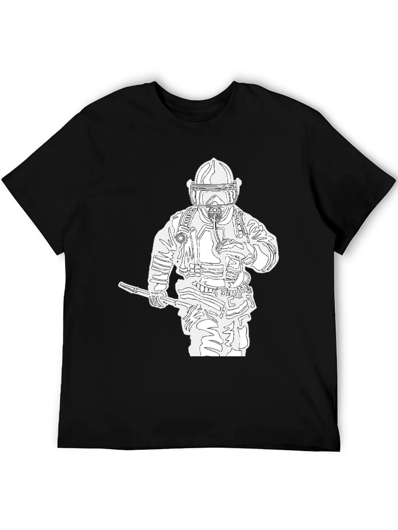 Firefighter Graphic Tee - Black