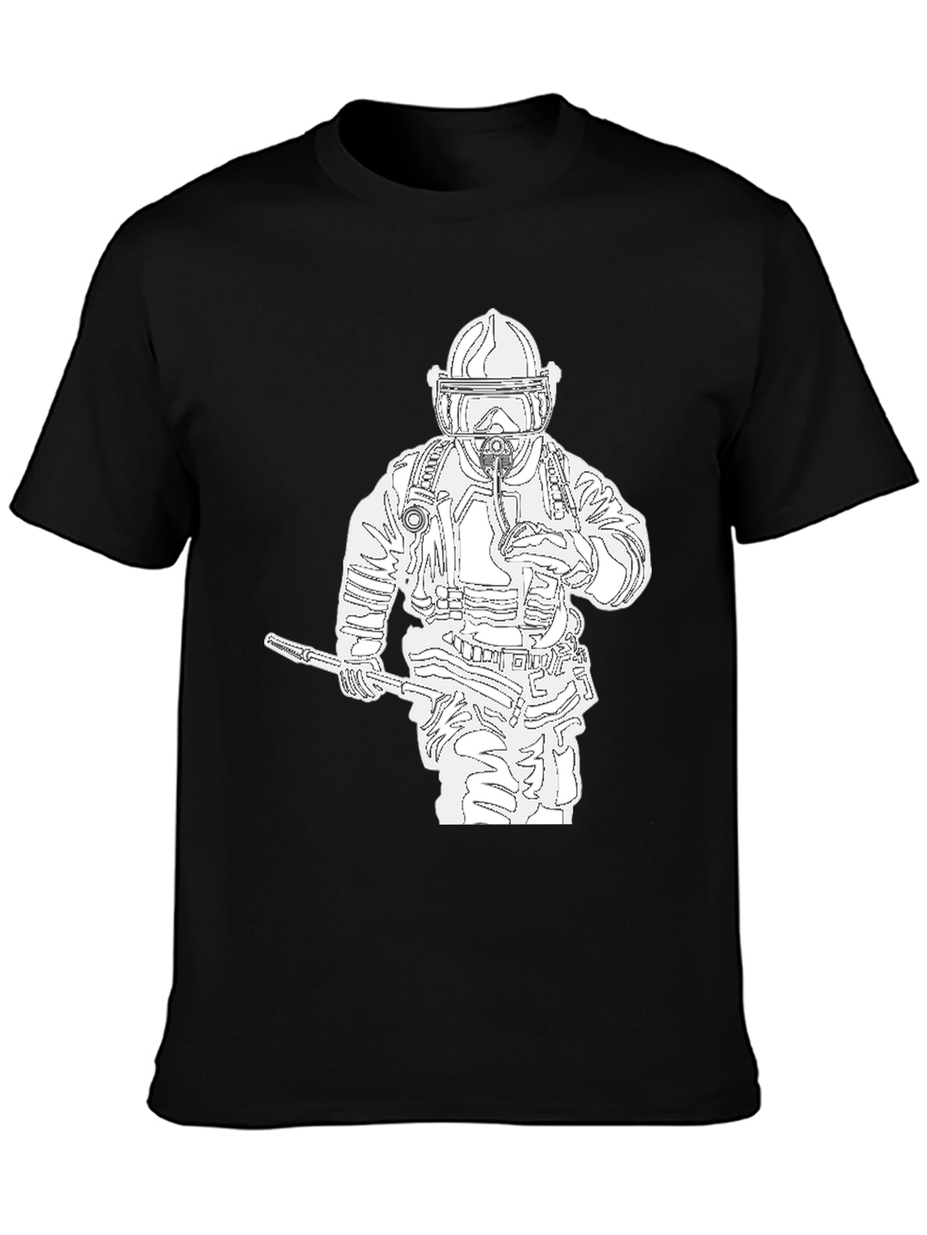 Firefighter Graphic Tee - Black