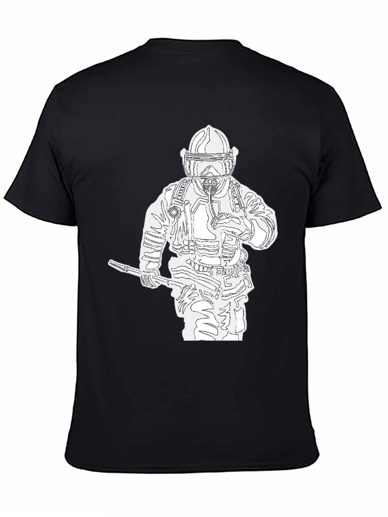 Firefighter Graphic Tee - Black