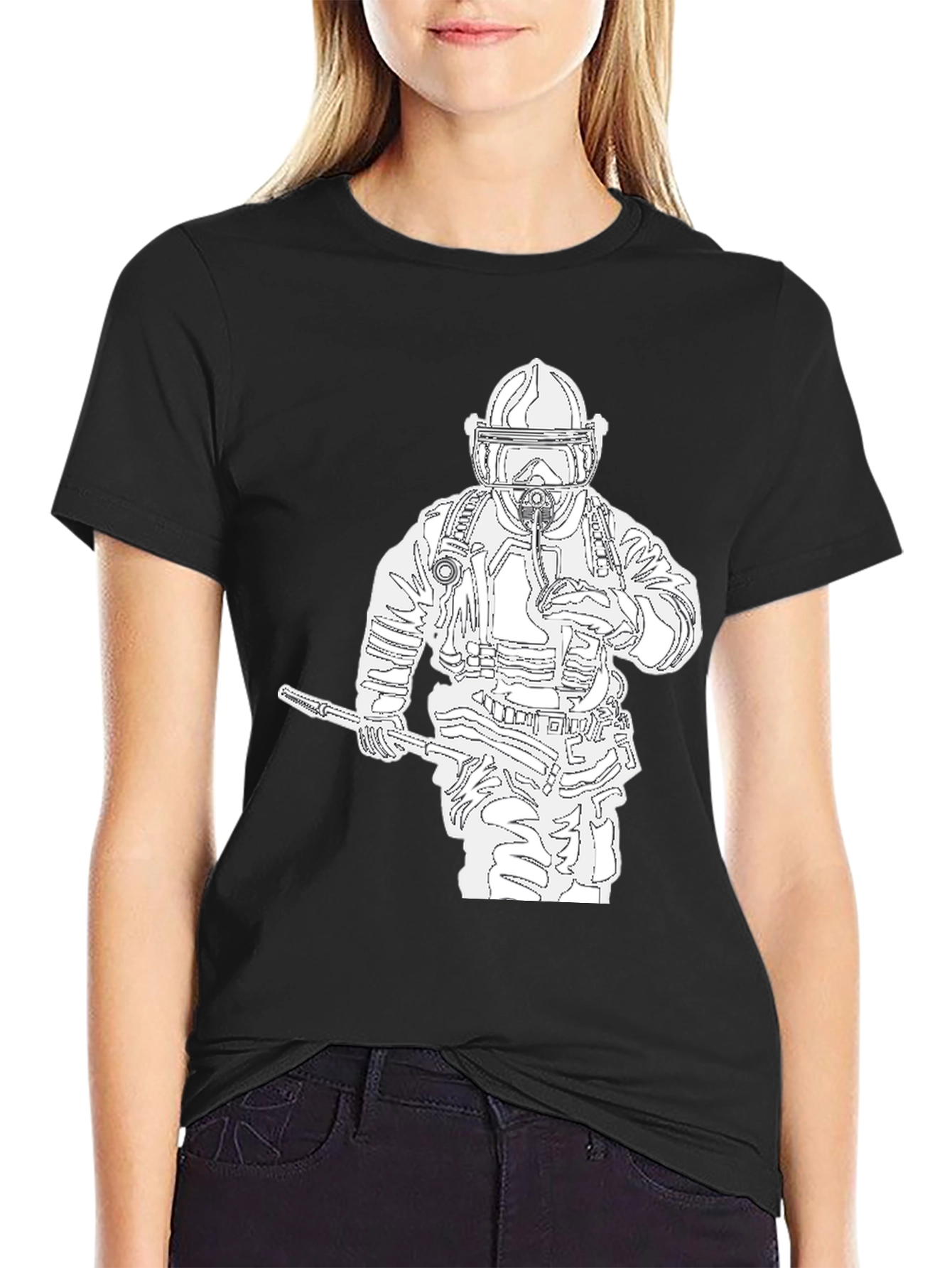 Firefighter Graphic Tee - Black