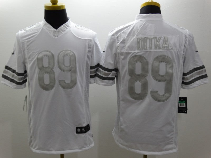 Men's Chicago Bears Mike Ditka #89 White Game Jerseys