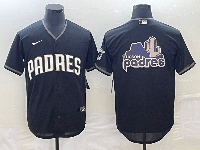 Men's San Diego Padres Black Official Replica Team Jerseys