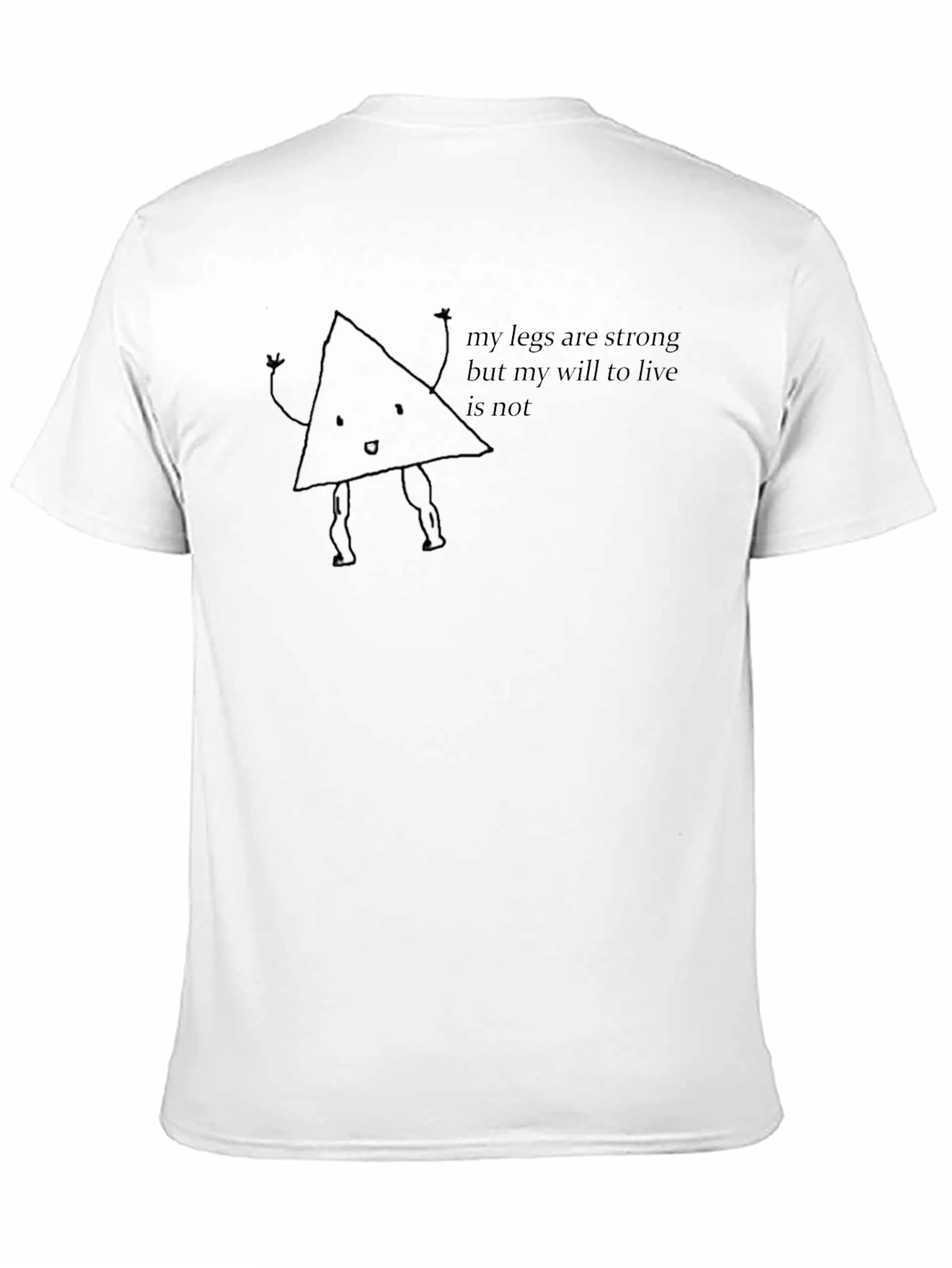 Funny Triangle Strong Legs T-Shirt