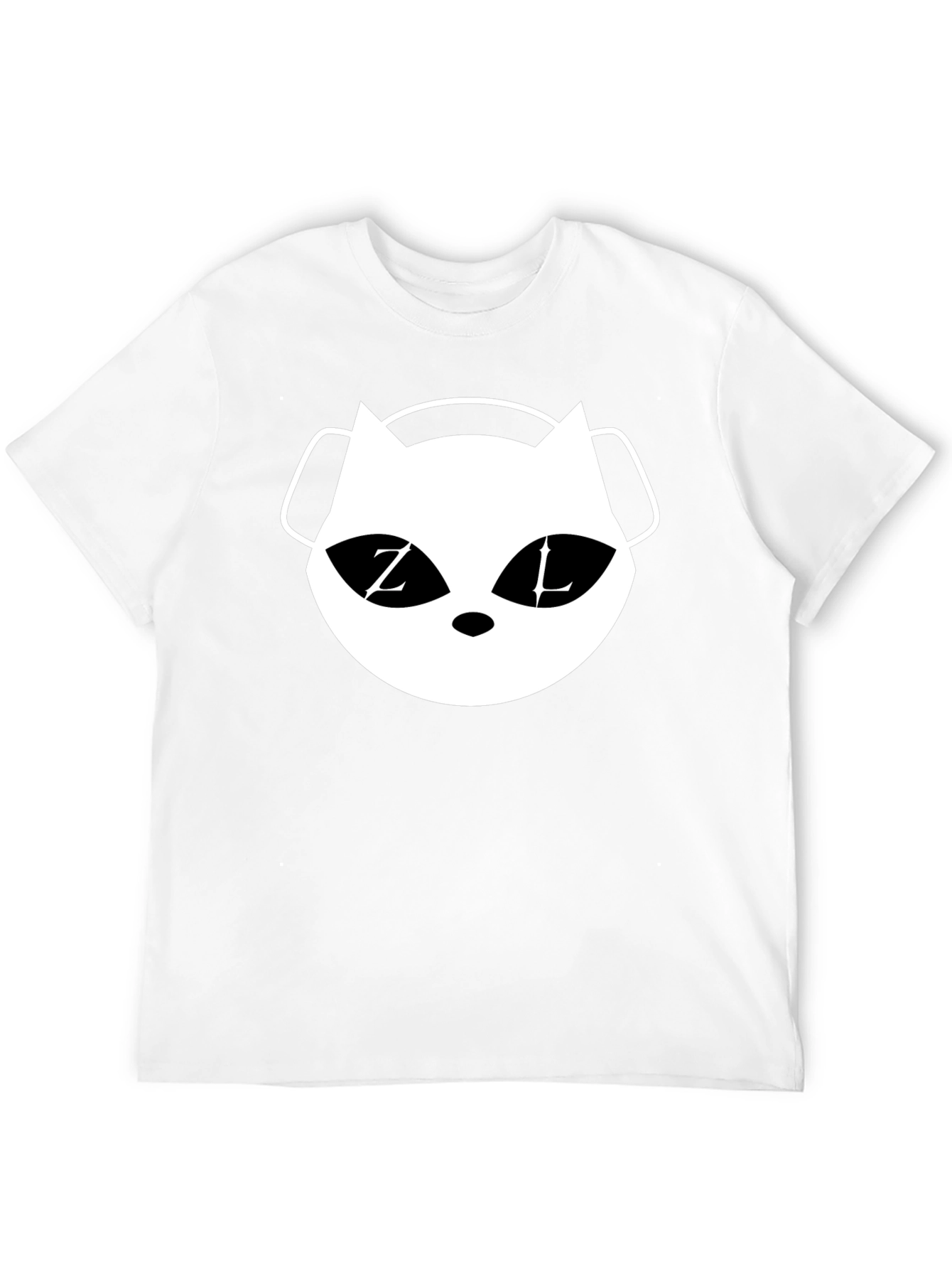 Cat DJ Graphic T-Shirt - Black Cotton Tee