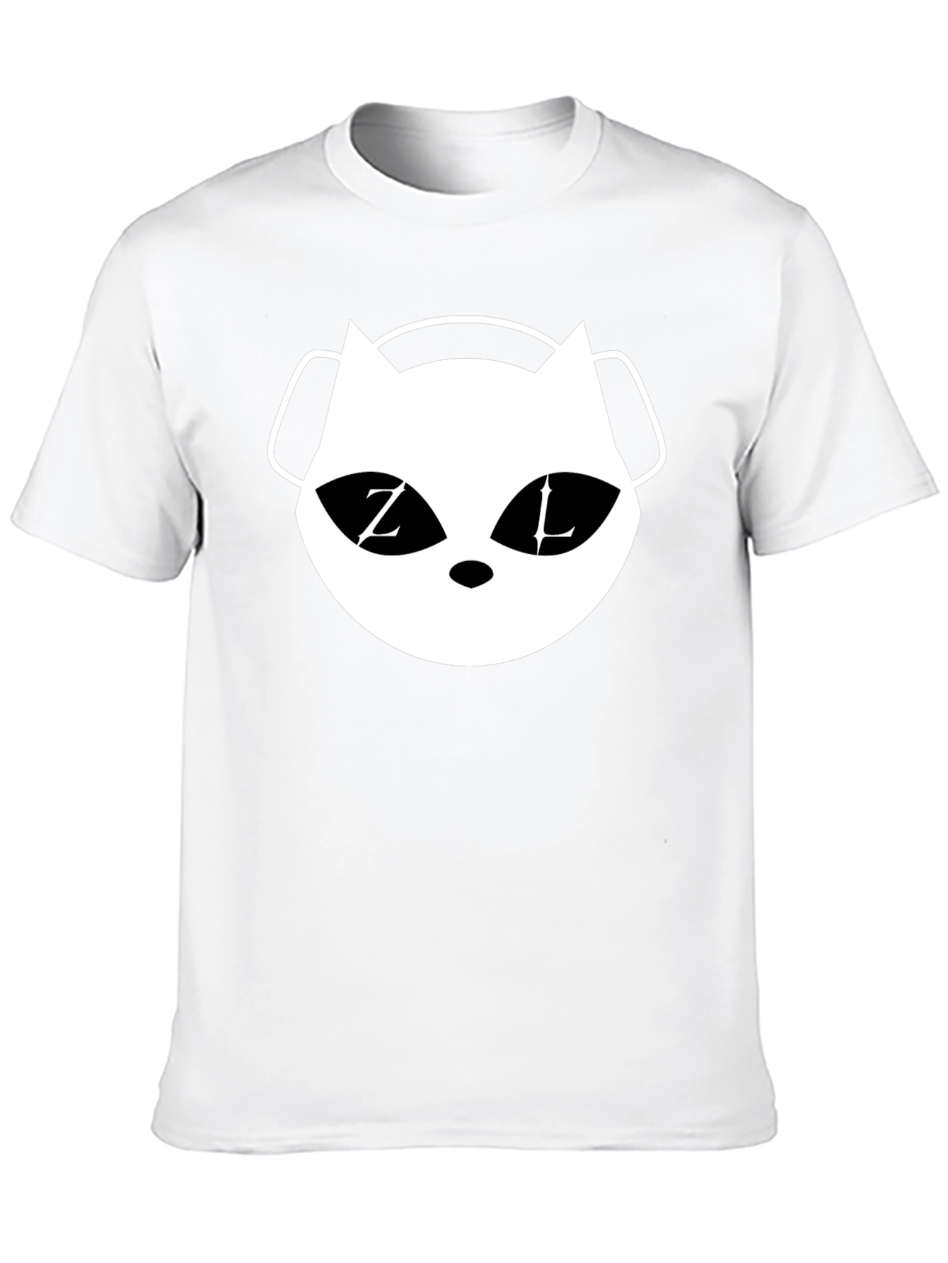 Cat DJ Graphic T-Shirt - Black Cotton Tee