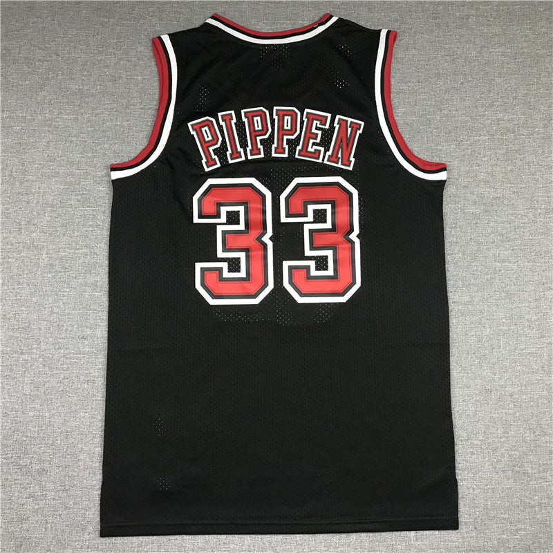 Men's Chicago Bulls Scottie Pippen 1997-98 Black Hardwood Classics Swingman Jerseys