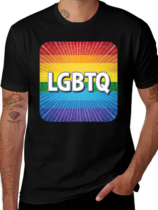 LGBTQ Pride Rainbow Graphic T-Shirt