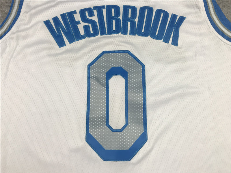 Men's Los Angeles Lakers Russell Westbrook #0 White 2020/21 Swingman Jerseys