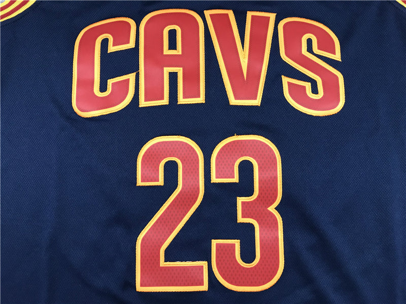 Men's Cleveland Cavaliers LeBron James #23 Navy Swingman Fashion Jerseys