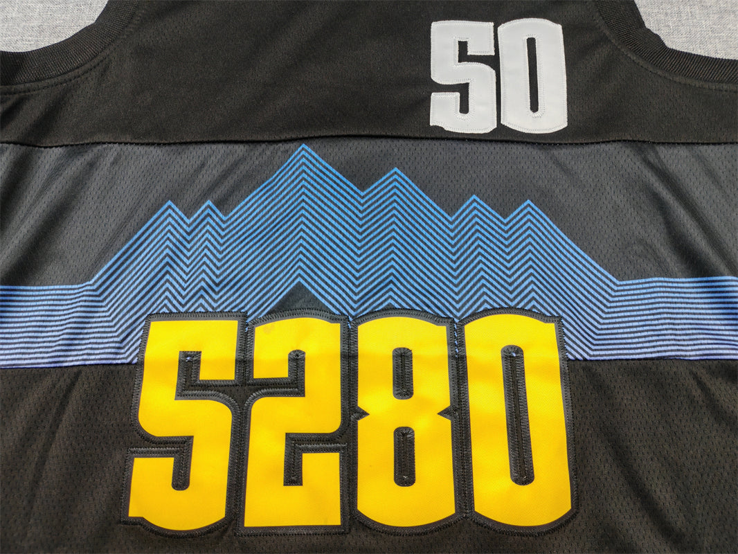 Men's Denver Nuggets Aaron Gordon #50 Black 2023/24 Swingman Jerseys - City Edition