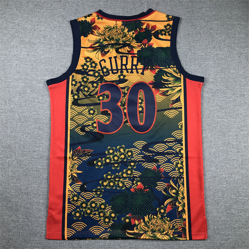 Men's Golden State Warriors Stephen Curry #30 Year of Rabbit Edition Hardwood Classics Swingman Jerseys