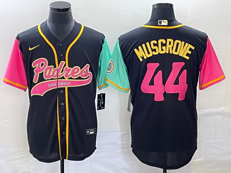 Men's San Diego Padres Joe Musgrove #44 Black City Connect Replica Player Jerseys Joint Edition