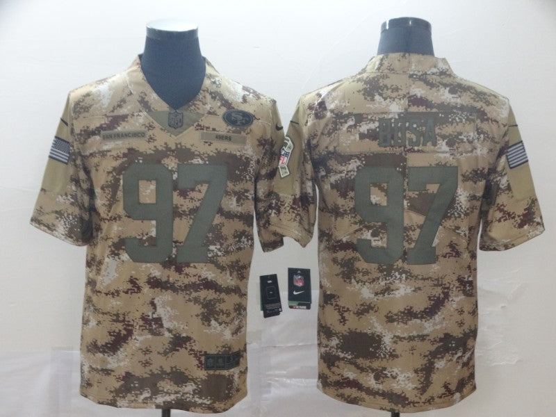 Men's San Francisco 49ers Nick Bosa #97 Camouflage Game Jerseys