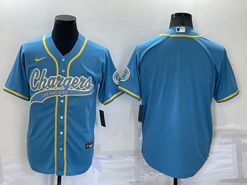 Men's Los Angeles Chargers Powder Blue Blank Jerseys