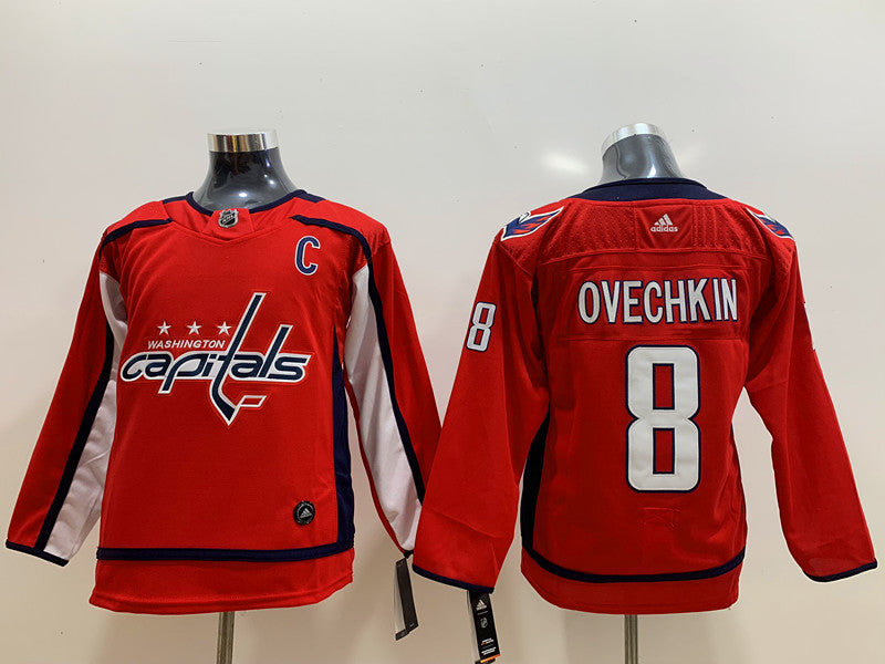 Men's Washington Capitals Alexander Ovechkin #8 Red Player Game Jerseys