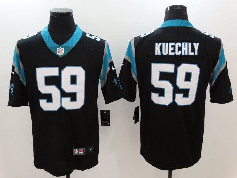 Men's Carolina Panthers Luke Kuechly #59 Black Game Jerseys