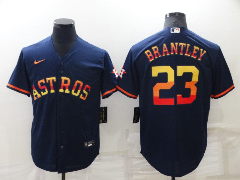 Men's Houston Astros Michael Brantley #23 Navy Replica Player Jerseys