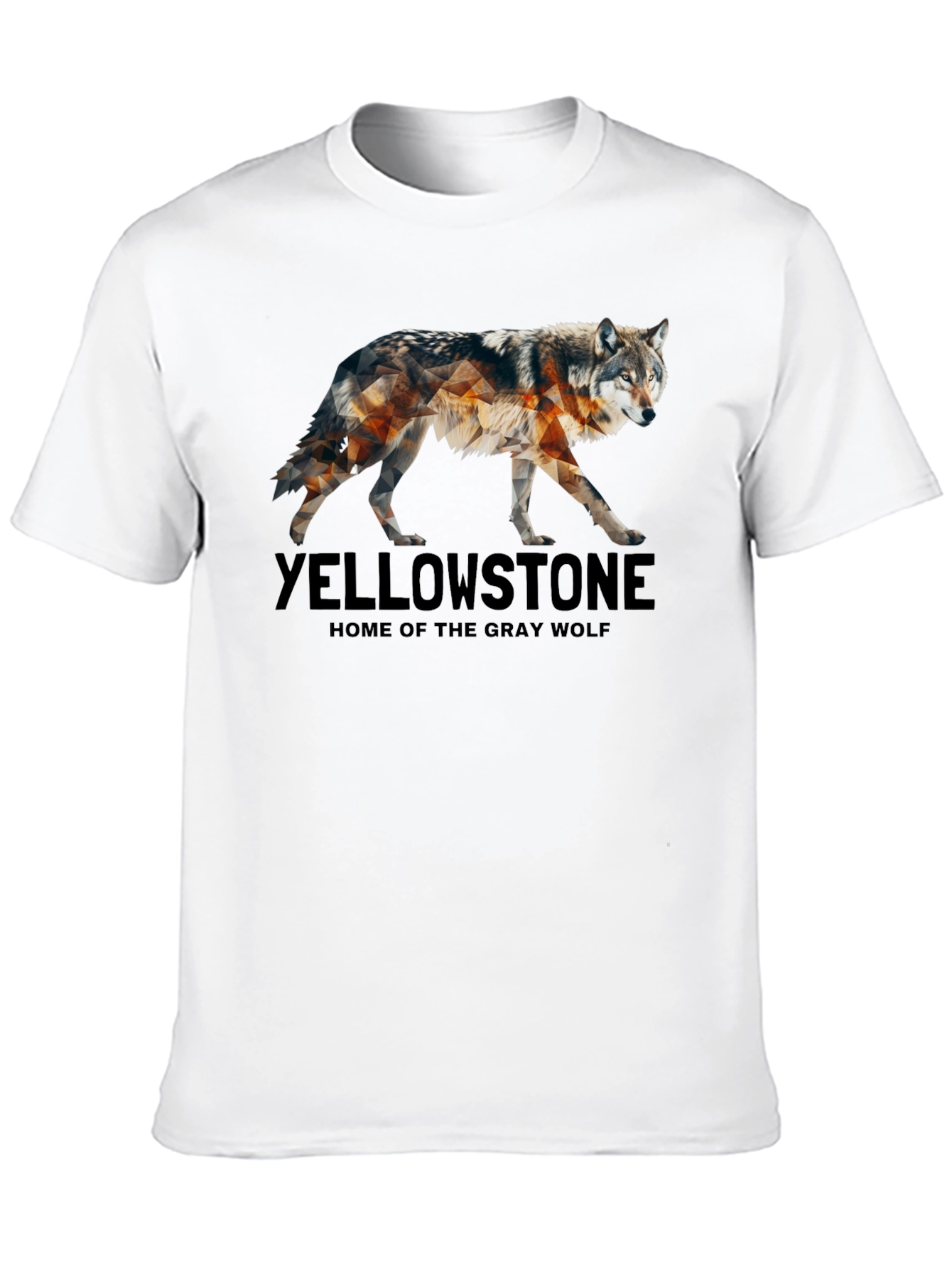 Yellowstone Wolf Graphic Tee - Nature Inspired Design