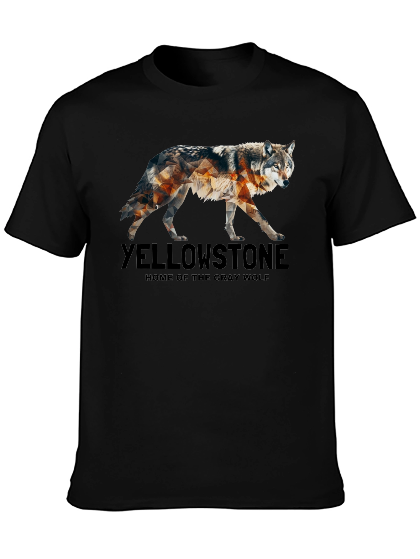 Yellowstone Wolf Graphic Tee - Nature Inspired Design