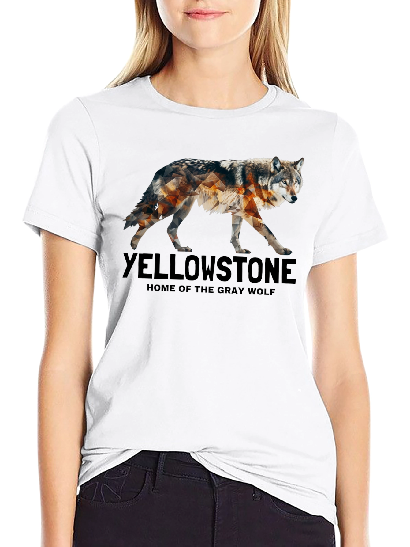 Yellowstone Wolf Graphic Tee - Nature Inspired Design