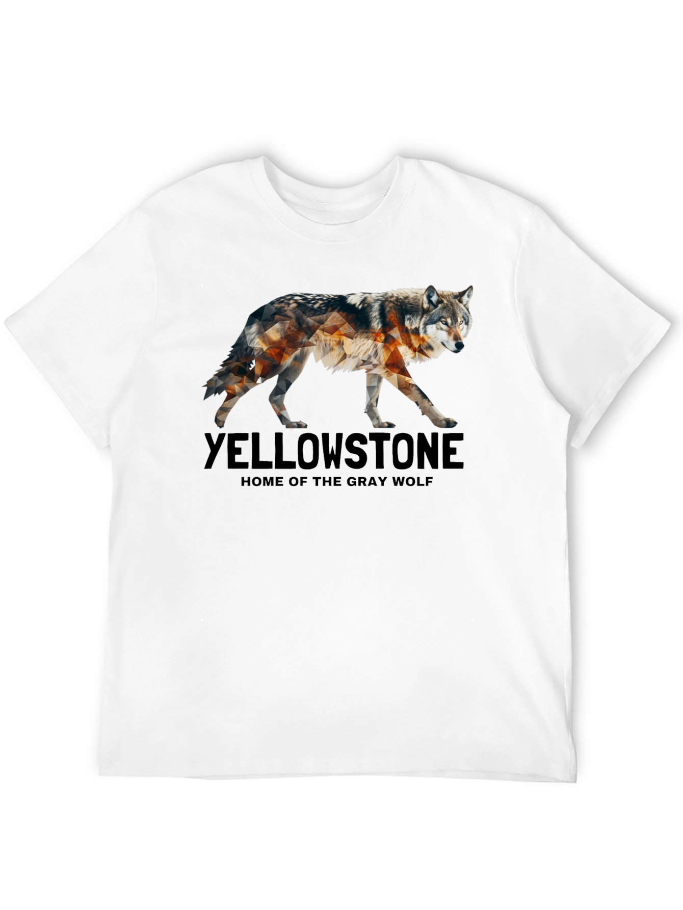Yellowstone Wolf Graphic Tee - Nature Inspired Design