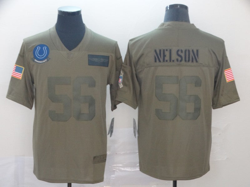 Men's Indianapolis Colts Quenton Nelson Brown Game Jerseys