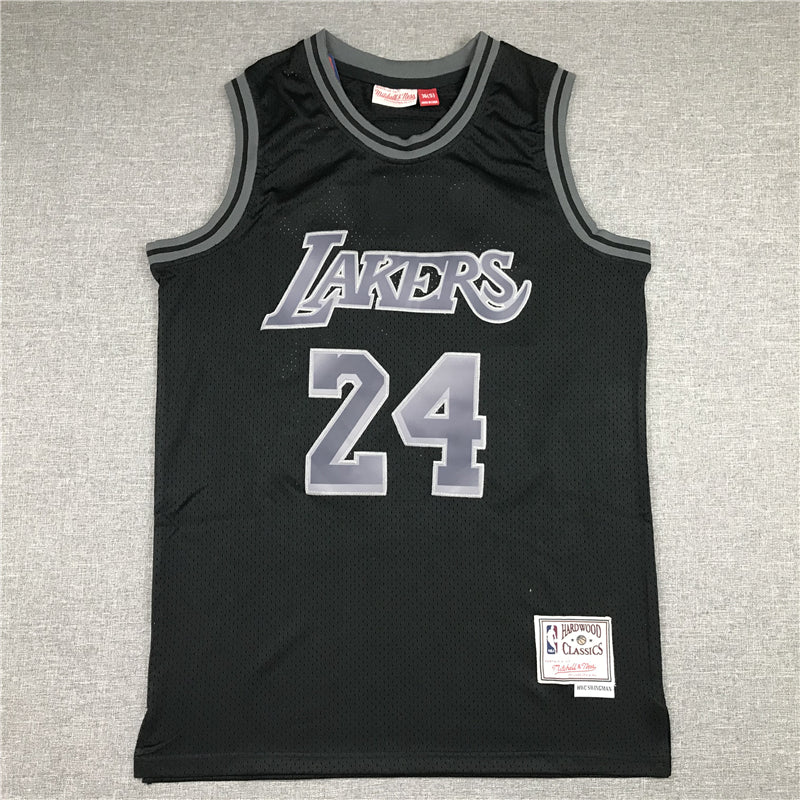 Men's Los Angeles Lakers Kobe Bryant Black Hardwood Classics Swingman Jerseys