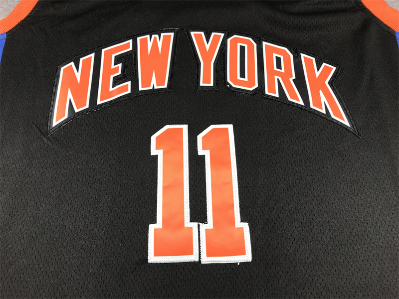 Men's New York Knicks Jalen Brunson #11 Black 2022/23 Swingman Jerseys - City Edition