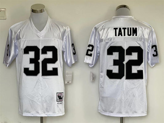 Men's Oakland Raiders Jack Tatum Mitchell & Ness White Legacy Replica Jerseys