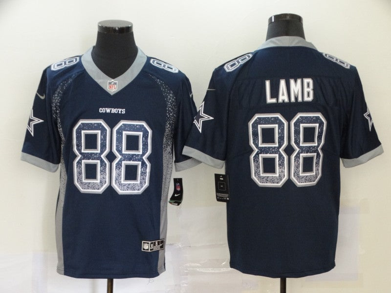 Men's Dallas Cowboys CeeDee Lamb #88 Navy Game Jerseys