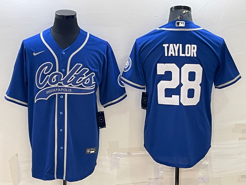 Men's Indianapolis Colts Jonathan Taylor #28 Royal Game Jerseys Joint Edition