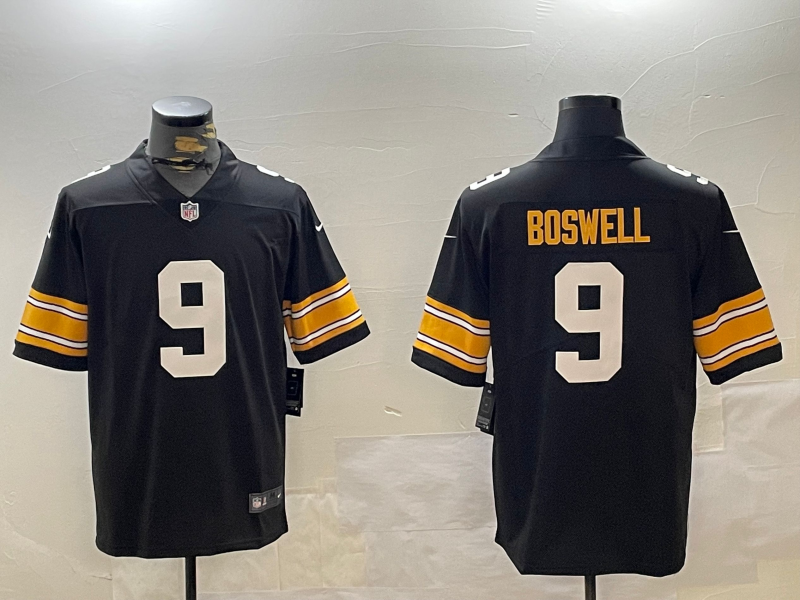Men's Pittsburgh Steelers Chris Boswell #9 Black Alternate Game Jerseys