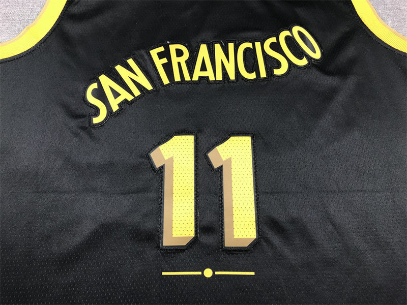 Men's Golden State Warriors Klay Thompson #11 Black 2023/24 Swingman Jerseys - City Edition