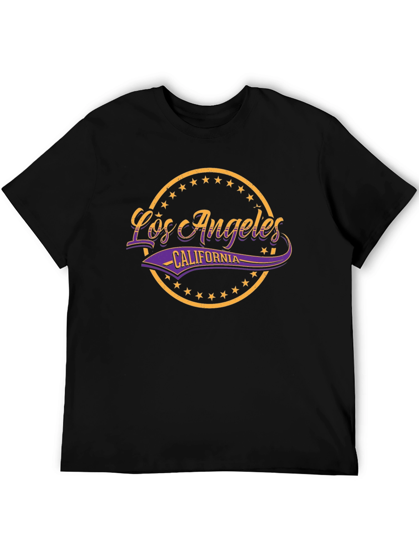 Los Angeles California Graphic T-Shirt - Black