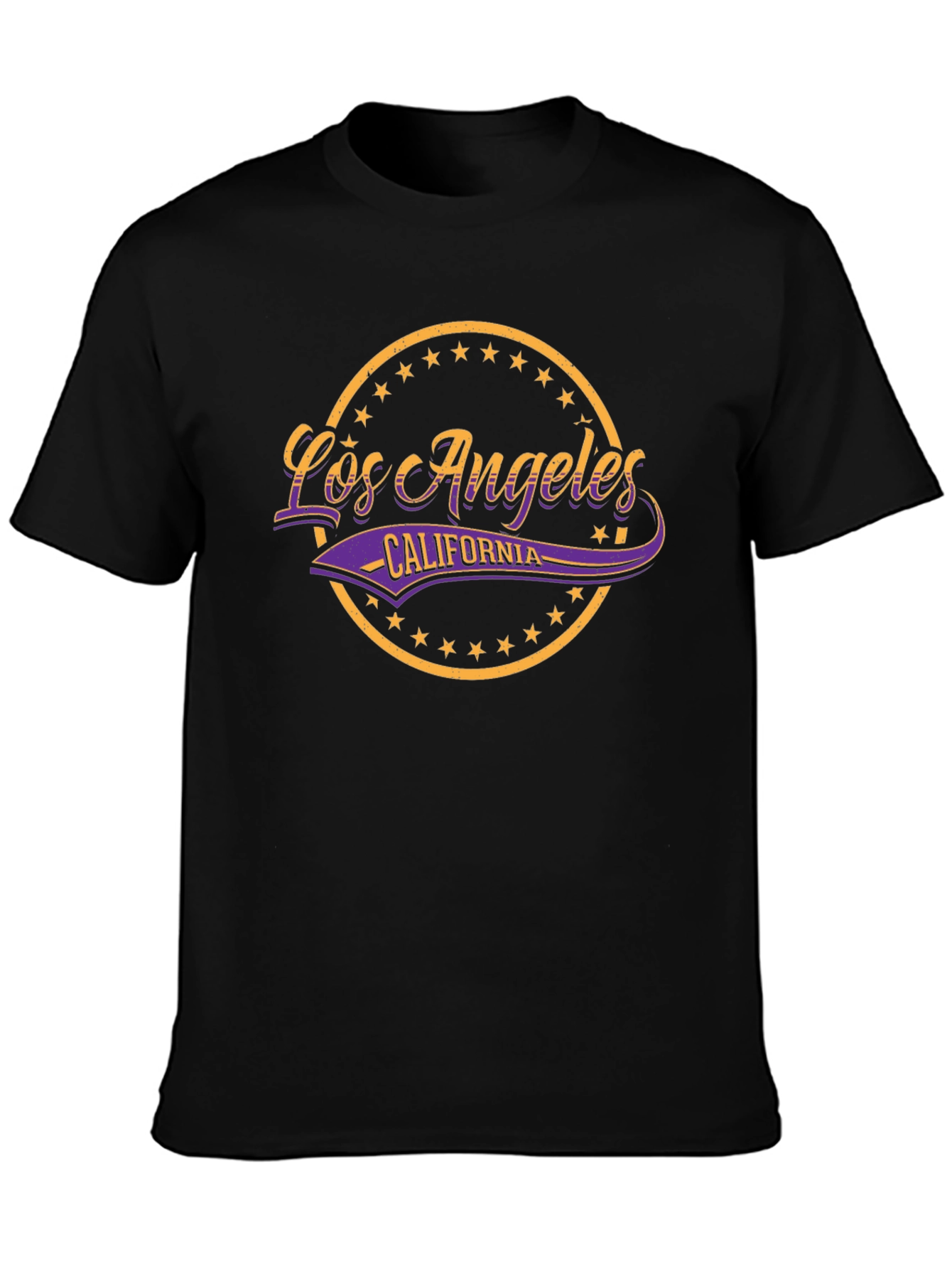 Los Angeles California Graphic T-Shirt - Black