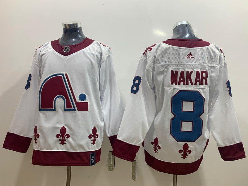 Men's Colorado Avalanche Cale Makar #8 White Breakaway Jerseys