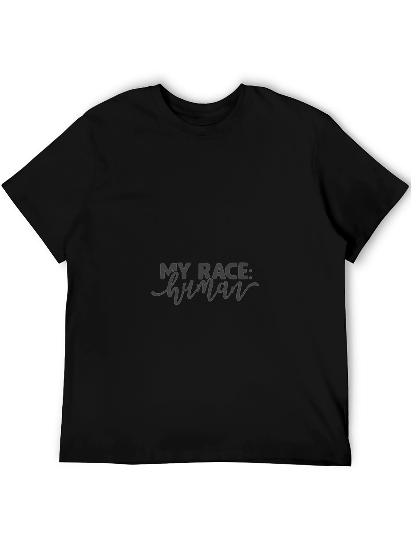 My Race Human Black Tee - Equality & Unity
