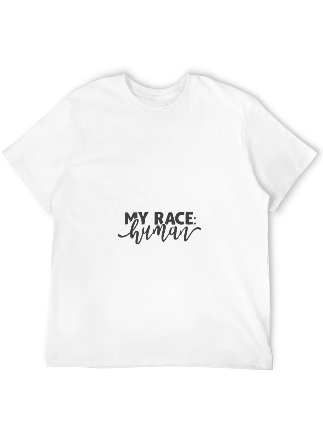 My Race Human Black Tee - Equality & Unity