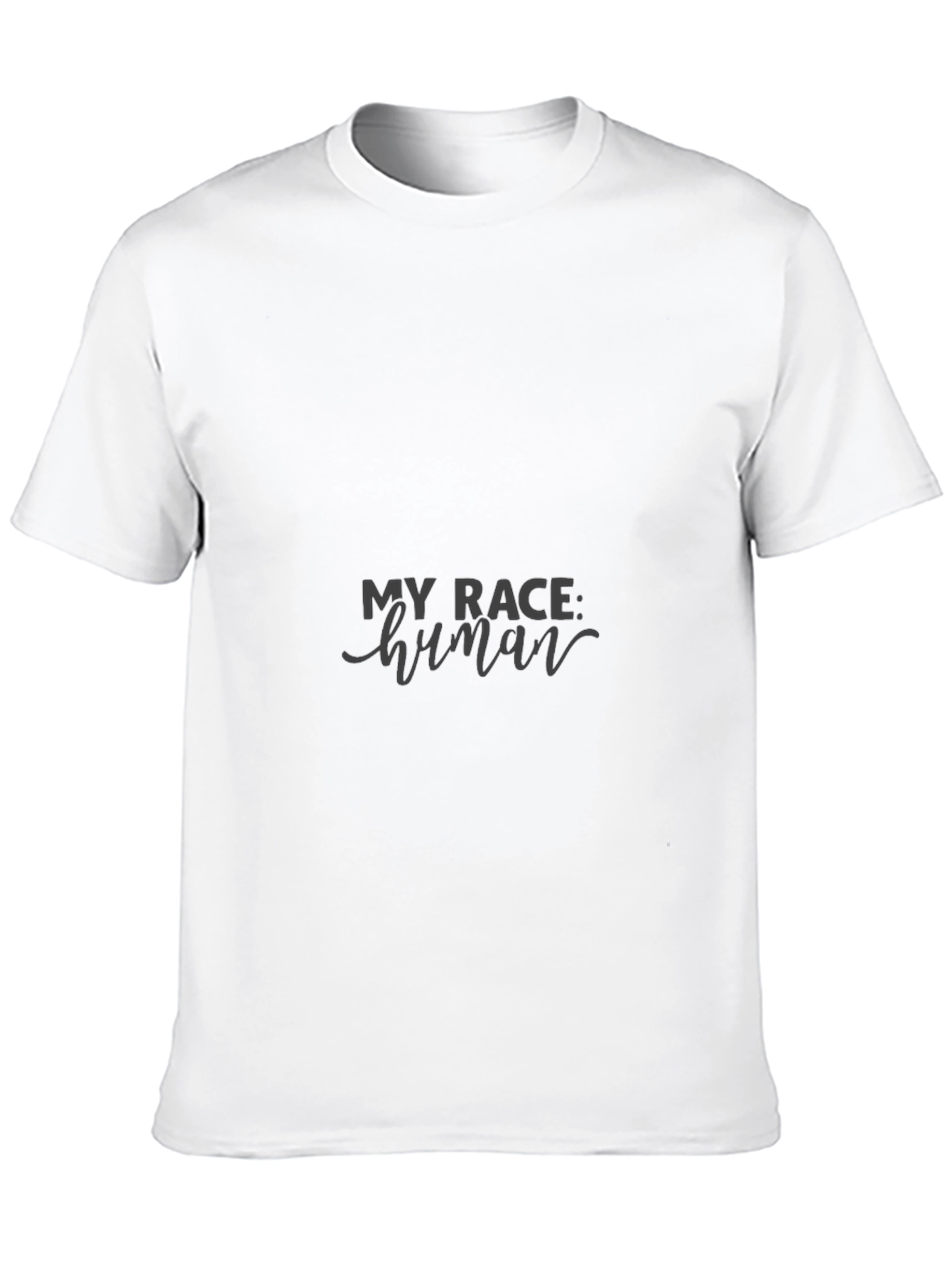 My Race Human Black Tee - Equality & Unity