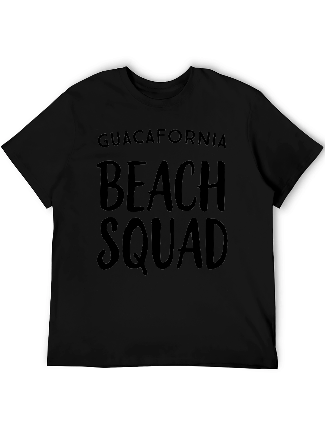 Guacafornia Beach Squad Black Graphic T-Shirt