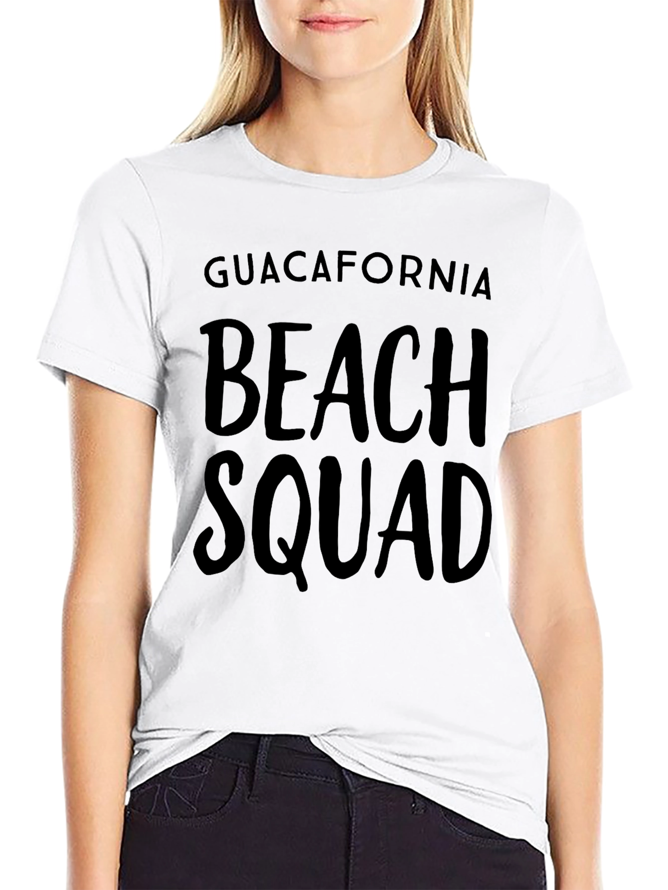 Guacafornia Beach Squad Black Graphic T-Shirt