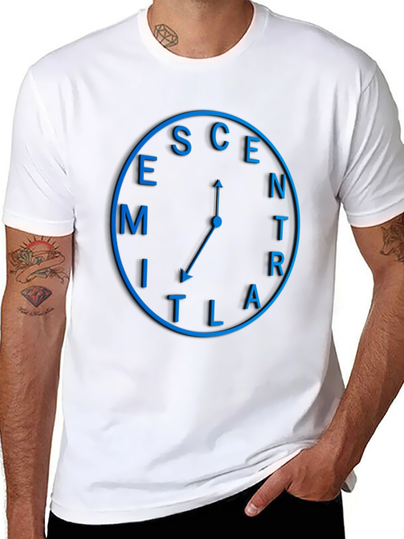 Eccentric Time Black T-Shirt