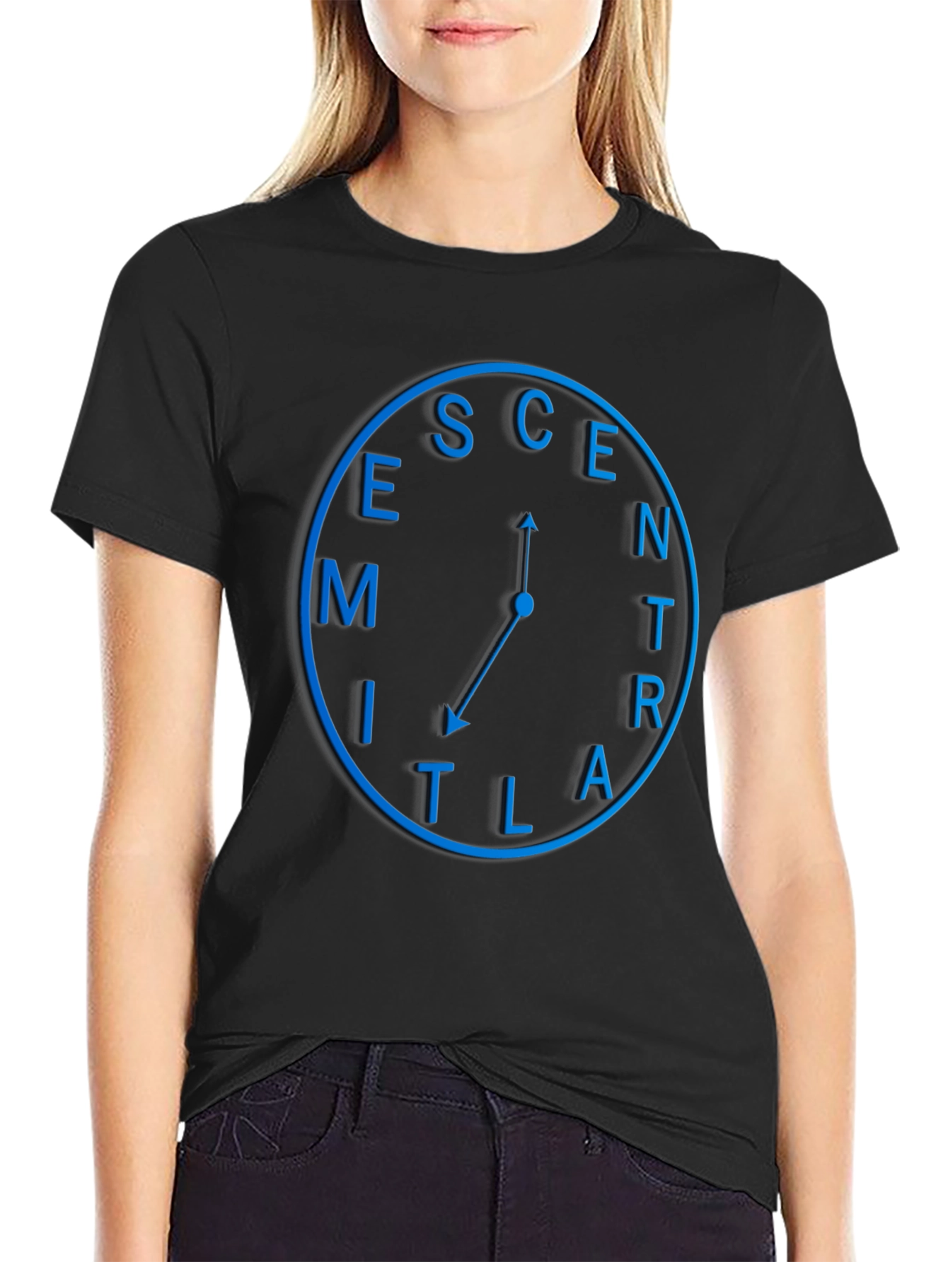 Eccentric Time Black T-Shirt
