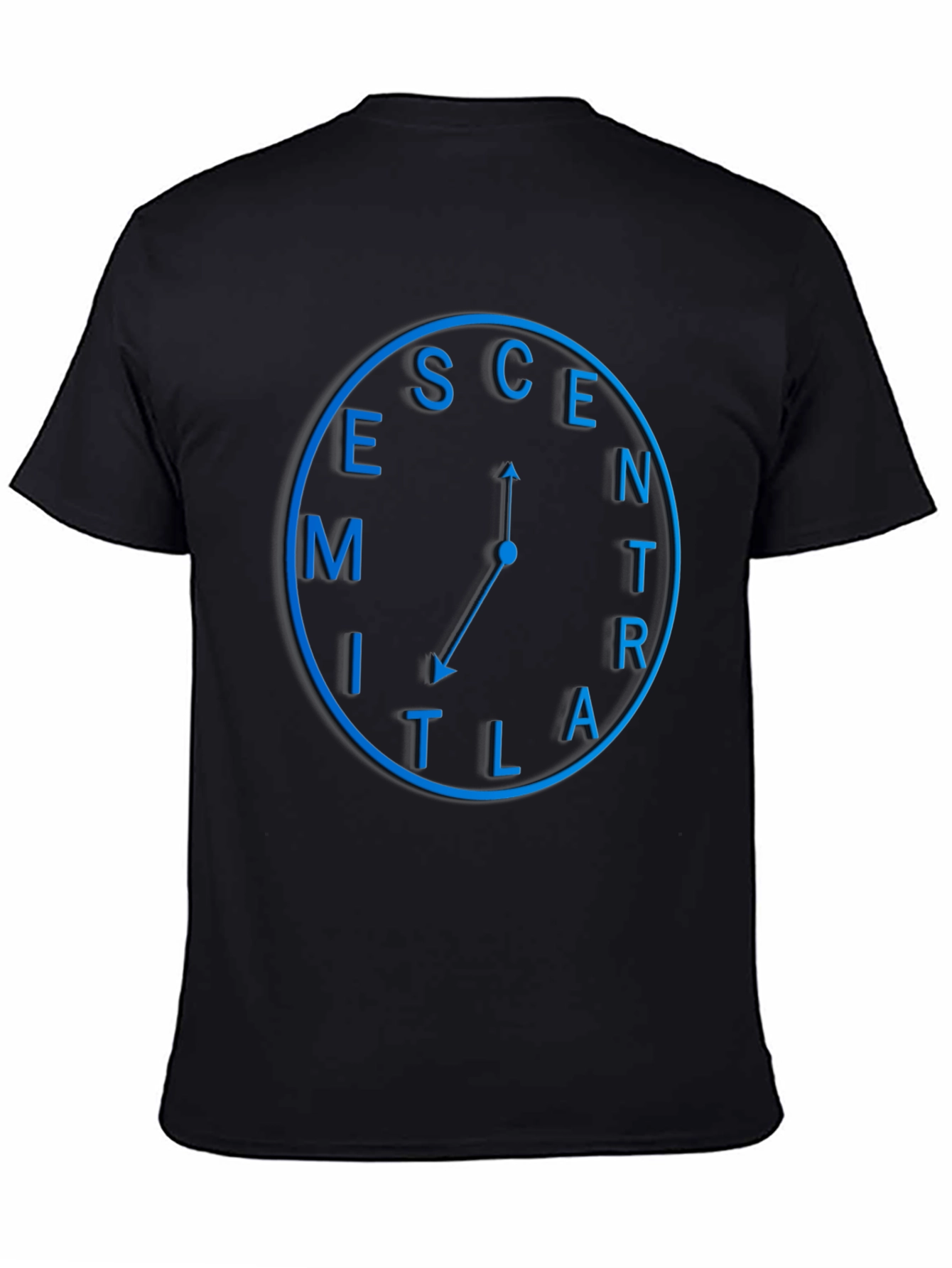 Eccentric Time Black T-Shirt