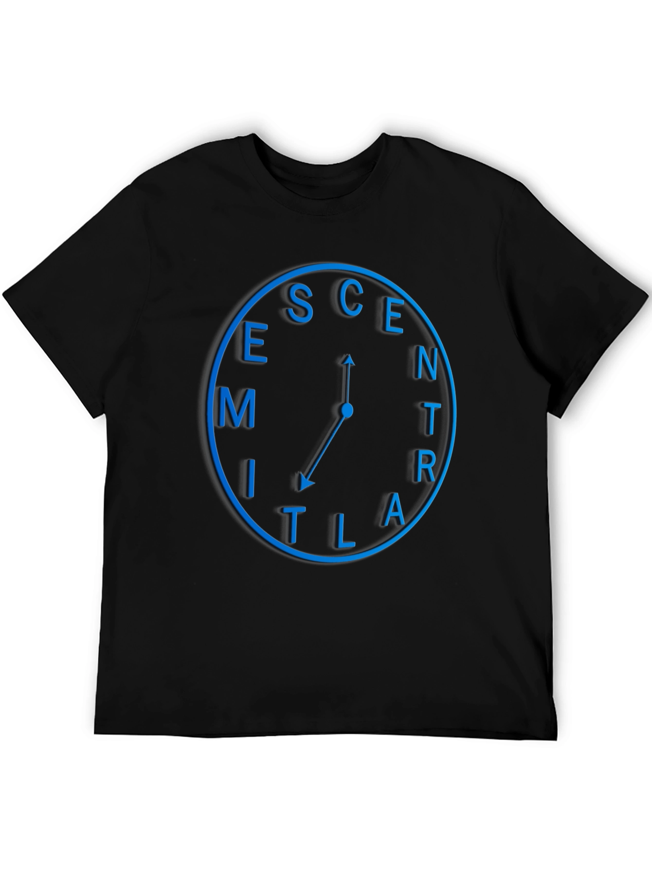 Eccentric Time Black T-Shirt