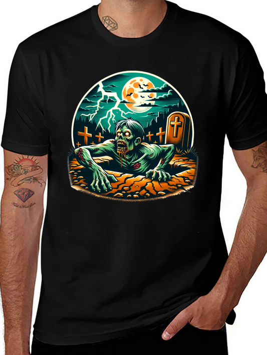 Zombie Graveyard T-Shirt - Horror Graphic Tee