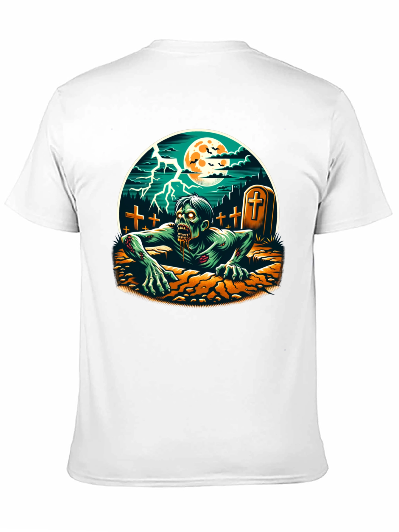 Zombie Graveyard T-Shirt - Horror Graphic Tee